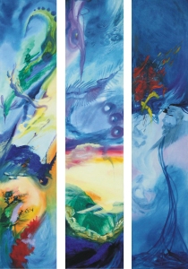 Azul Triptico
